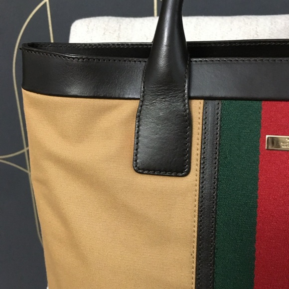 Authentic Gucci orange tote bag - Picture 4 of 16